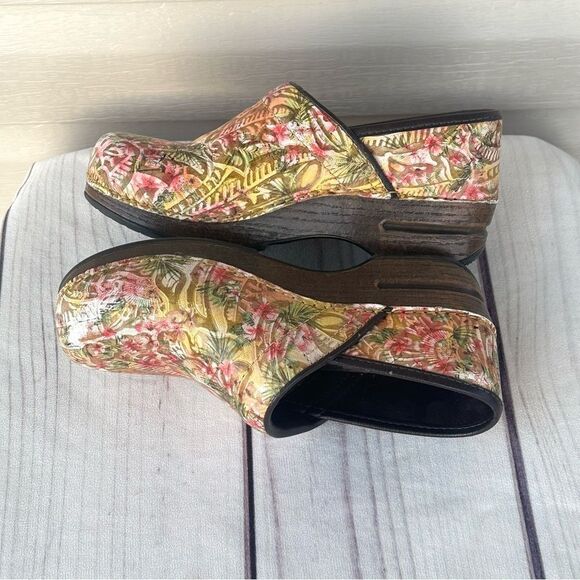 Dansko XP Professional Clogs Floral Multicolor Shoes Women's EU 39 Comfort Nurse - Picture 7 of 12